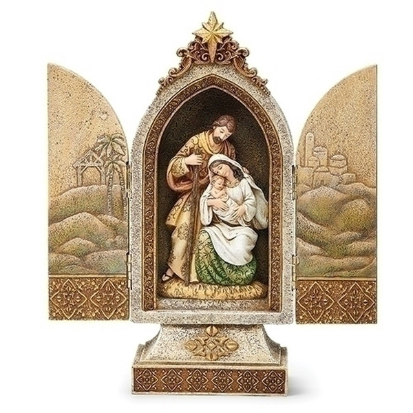 Nativity Triptych Hinged Box Sculpture